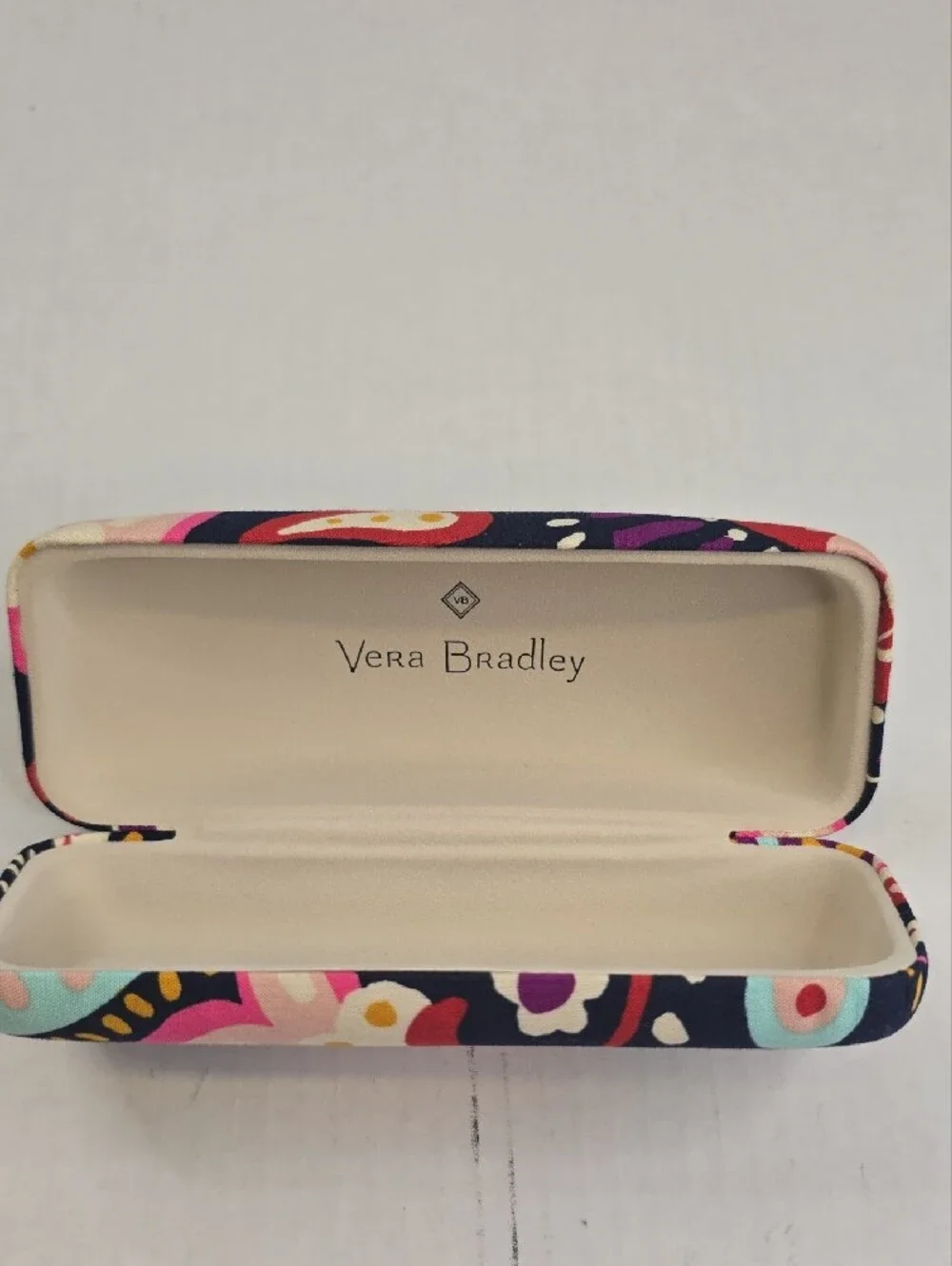 Vera Bradley Navy Floral Hard Eyewear Case